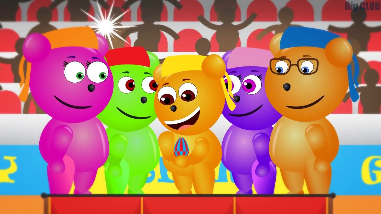 Mega Gummy Bear Babies Compilation Colors for Kids Finger Family Song Nursery Rhymes