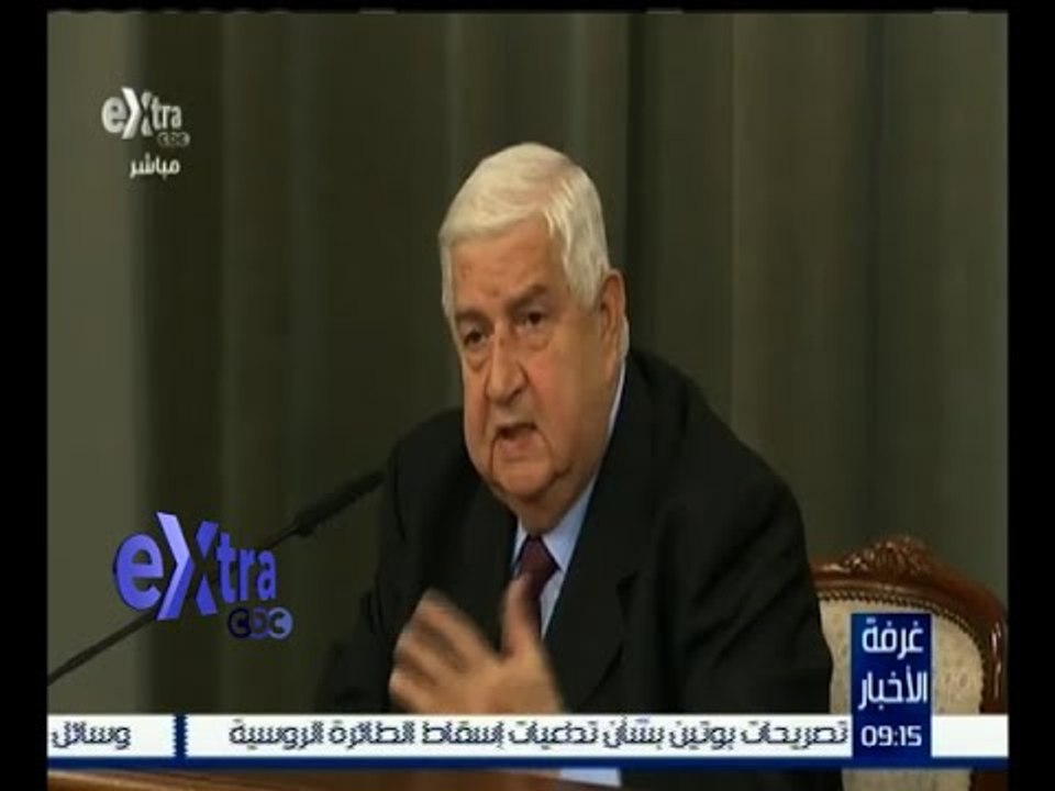 #غرفة_الأخبار |  المعلم: إسقاط تركيا للطائرة الروسية يمثل عدوانا على سيادة سوريا وروسيا