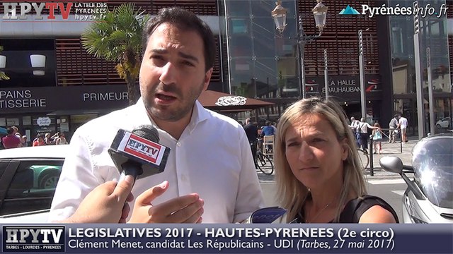 HPyTv Législatives | Clément Menet candidat LR Hautes-Pyrénées 2e (27 mai 2017)