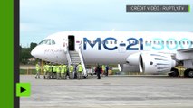 Le nouvel avion de ligne russe MC-21 prend les airs pour la première fois