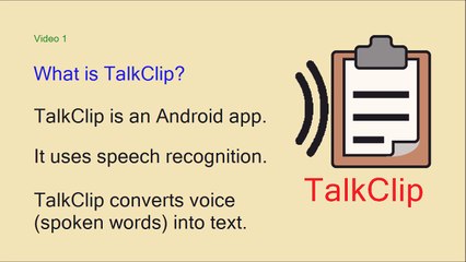 TalkClip User Guide 1 Speech Recognition