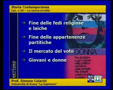 Storia contemporanea - Lez 10 - La nuova società