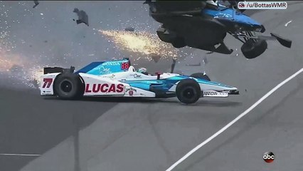Enorme  crash au 500 miles d'Indianapolis