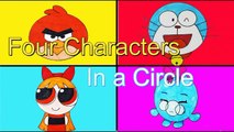 Four Characters in a Circle. How to d234234Shopkins Powerpuff Girls-