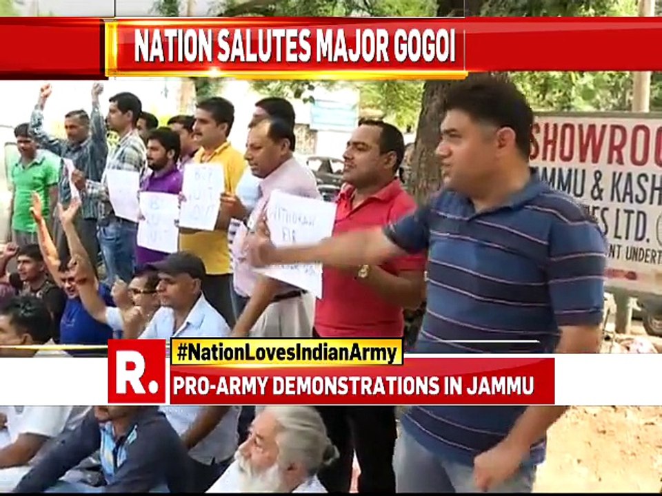 Pro-Army demonstrations held by Jammu and Kashmir National Panthers Party (JKNPP) in Jammu