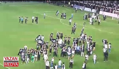 Beşiktaşlı futbolculardan şampiyonluk coşkusu