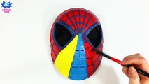 Learn Colors for Toddlers Spiderman Face Painting Fasdinger Family Song _ Spider-Man Mask Body Paintin