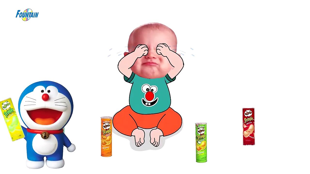 Bad Baby crying and learn colors-Colorful Pringleasds