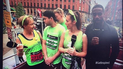 coronation street stars at today great Manchester run 2017