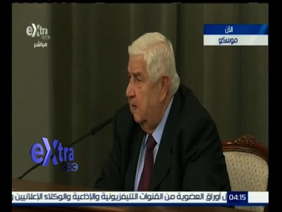 #غرفة_الأخبار | المؤتمر الصحفي لوزير الخارجية الروسي سيرجي لافروف ونظيرة السوري وليد المعلم
