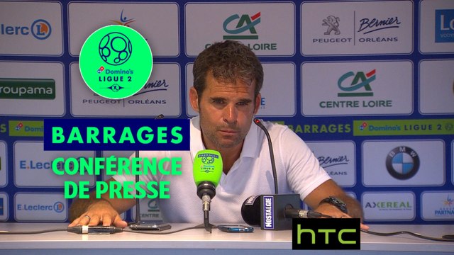 Conférence de presse US Orléans - Paris FC (1-0) : (USO) NICOLLE - Didier OLLE (PFC) / 2016-17