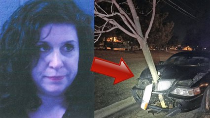 Drunk Woman Stopped For Driving With Tree Stuck In Front Grill