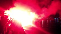 Bodrum'da Beşiktaş için şampiyonluk kutlaması