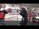 brandon krause and jessie martinez working mitts in ring EsNews Boxing