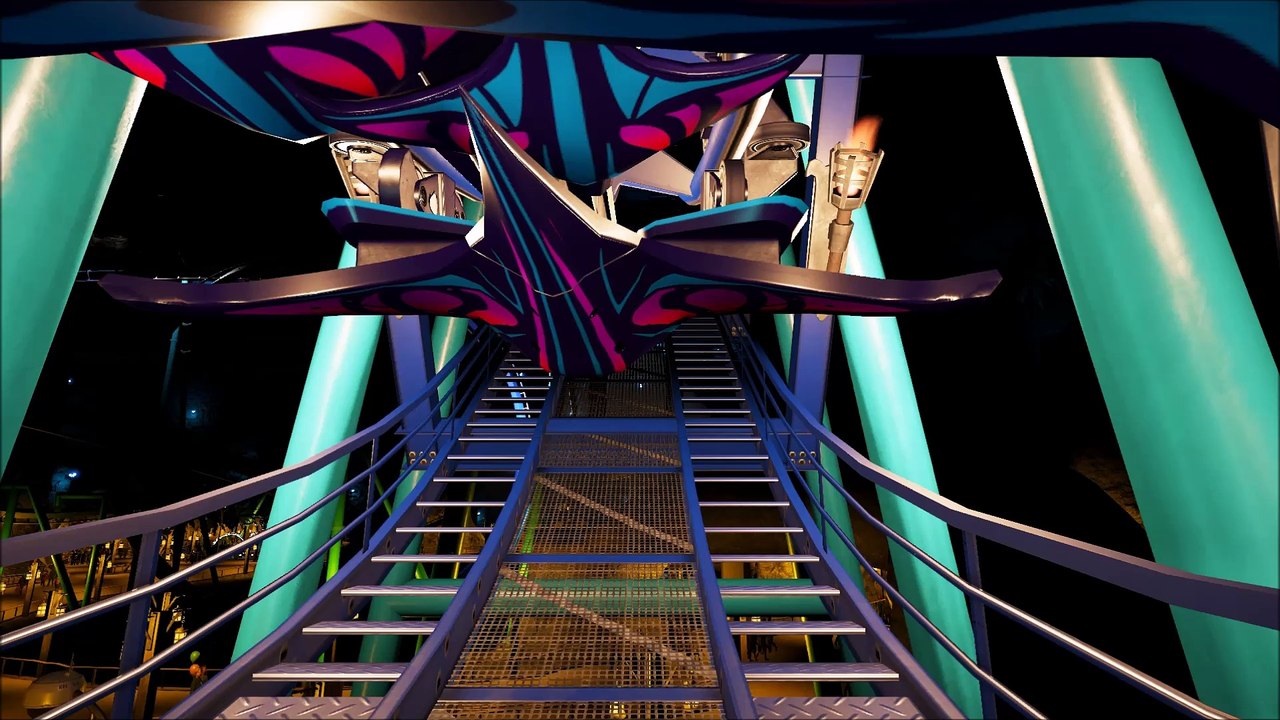 Planet Coasterで作ったコースター「アカエイ」
