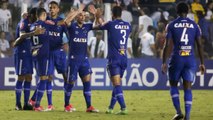 Cruzeiro vence o Santos na Vila Belmiro e chega ao topo da tabela. Assista!