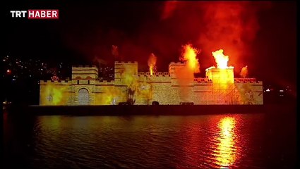 'İstanbul'un fethinin 564. Yılı Kutlamaları'nda 3 boyutlu gösteri