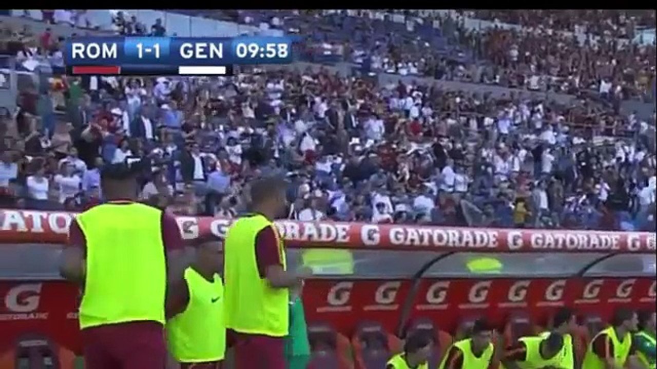 قناة الحريف : اهداف روما وجنوى 3-2 الدورى الايطالى