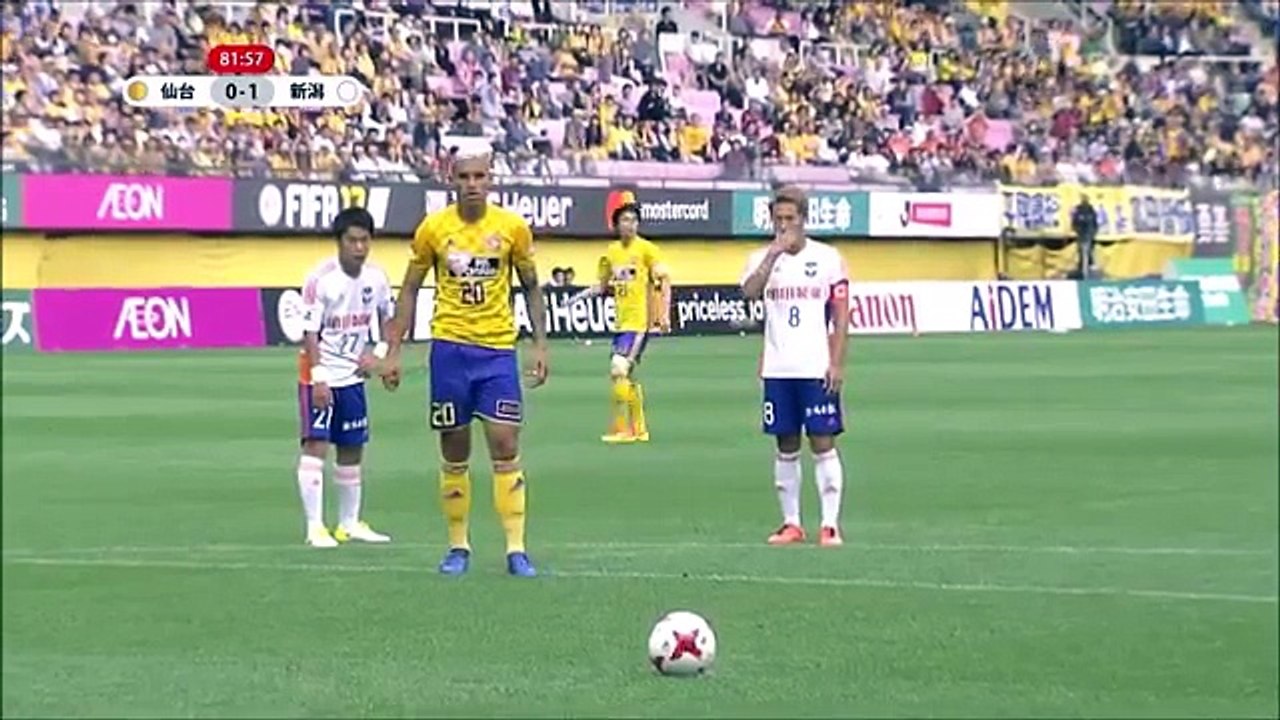 Sendai 1:1 Niigata (Japanese J League. 27 May 2017)