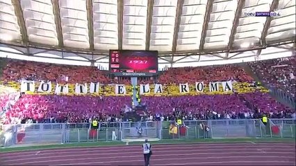 مباراة روما وجنوى .- الشوط الأول المباراة الأخيرة لتوتي