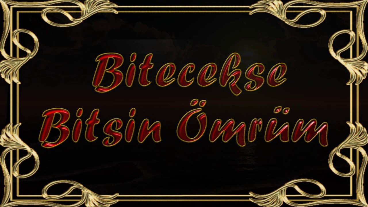 Şair Yazar Enver ÖZEL'in Bitsin Bitecekse Ömrüm Şiiri