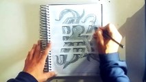 ArtTv - Desenhando Nas Linhas do Caderno (Polvo) - #SpeedDrawing