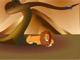 Great Moral story. हिंदी में पंचतंत्र की कहानी (एनीमेशन ) - शेर और चूहा 2 - YouTube