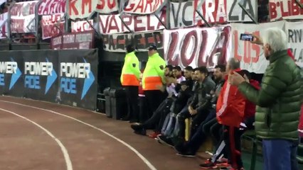 Mora recibió el cariño y ovación de los hinchas de River