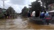 Sri Lankans Commute by Motor Boats Amid Flooding