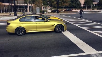 Corvette vs Bmw street race and corvette nearly crashes