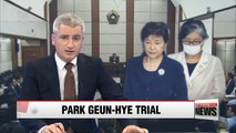 Park Geun-hye's third trial hearing starts, witness testimonies held for first time