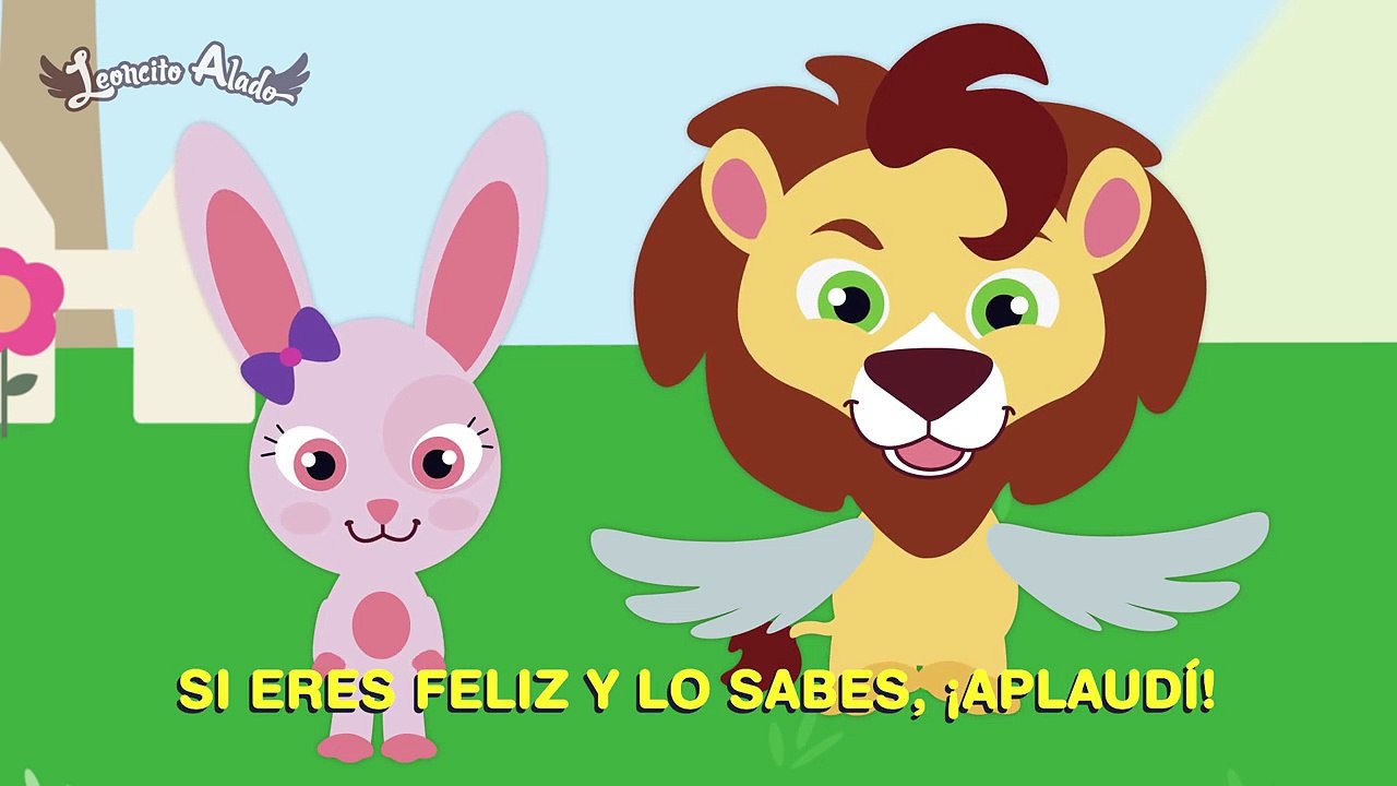 SI ERES FELIZ Y LO SABES ♫ Con letra   Karaoke ♫ Videos Infantiles-VTVnHjysOMA