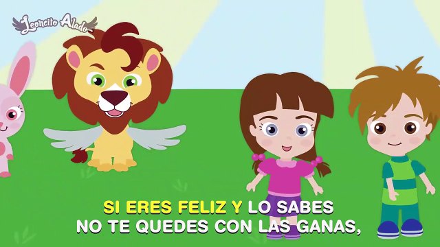 SI ERES FELIZ Y LO SABES ♫ Con letra Karaoke ♫ Videos Infantiles-VTVnHjysOMA