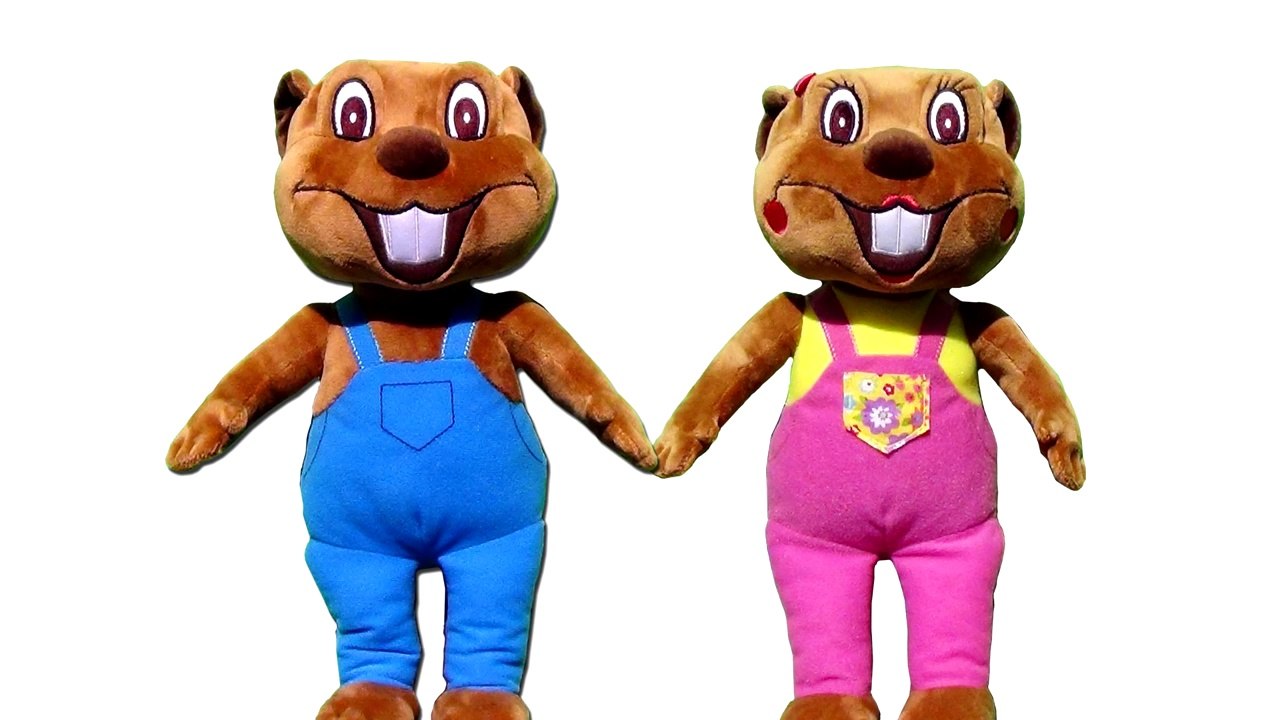 'Busy Beavers From Amazon' _ Buy Billy & Betty Beaver Plush Toys XMas, Kids Stuffed Toys-1XFru