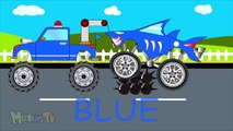 Tom the Tow Trucks Paint Shop: TROY is a SHARK | Truck Cartoons for Kids | My Pet Shark