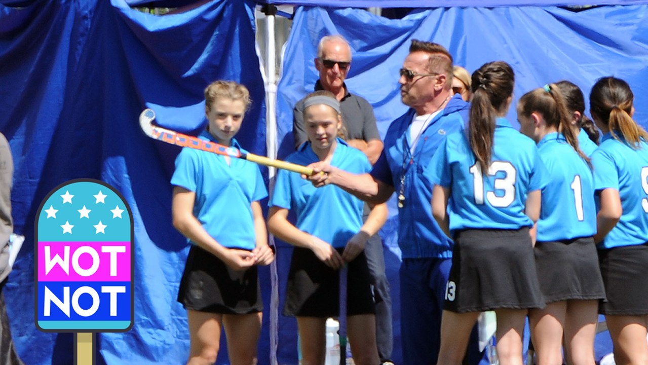 Arnie Teaches Girls Hockey While Filming 'Why We're Killing Gunthur' in Vancouver, Canada