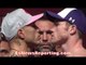 Miguel Cotto vs Saul Alvarez LONG INTENSE FACE OFF - EsNews Boxing