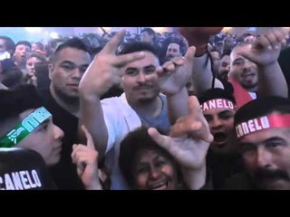 crazy scene at cotto vs canelo scene EsNews Boxing