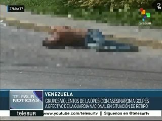 Asesinan opositores a miembro en retiro de Guardia Nacional venezolana