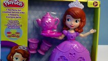 PLAY DOH Sofia The First Tea Party Set Disney Princess Royal Playdough Toy Videos Baby Ali