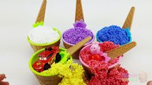 Play-Doh Ice Cream Cone | Learn Colours with Squishy Glitter Foam | Learn Colors With Glit