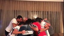 Hakan Altun ve Zafer Algöz'ün şampiyonluk kutlaması