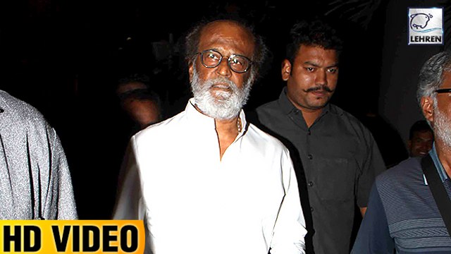 Superstar Rajinikanth Arrives At Mumbai Airport For Movie Kaala Shoot