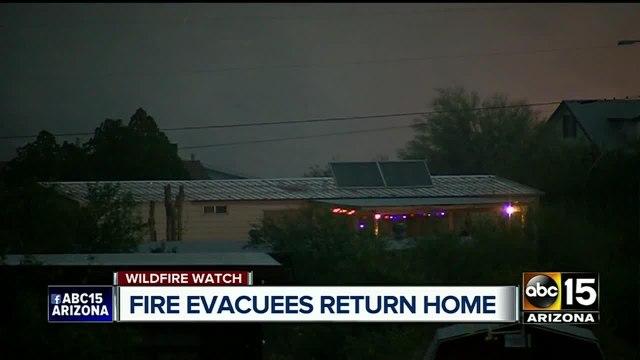 Wildfire evacuation lifted in Black Canyon City