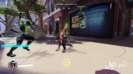 Overwatch: Face-to-Face Unsynchronized Genji Dancing simulates bare-handed combat