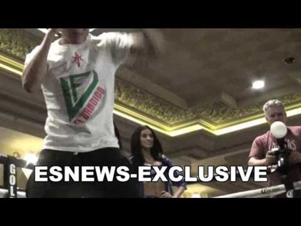 francisco vargas working out for Takashi Miura the mexican assassian of japan