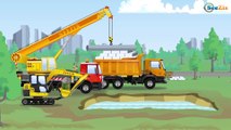 El Tractor infantil y Carros Grandes - Carritos Para Niños | La zona de construcción