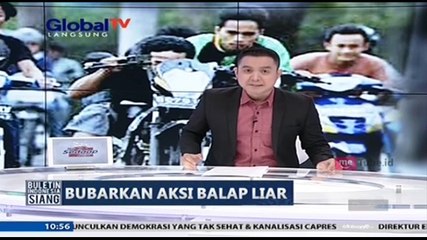 Polisi Bubarkan Paksa Balap Liar