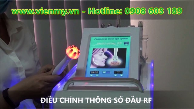 Máy Aqua Peeling Bắn kim 5 trong 1 MDB-X03 - Công ty Viên Mỹ hướng dẫn điều chỉnh