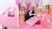 Barbie and Ken Wedding day-Barbie Pink Bedroom House Pink Airplaneزفاف باربى و كين